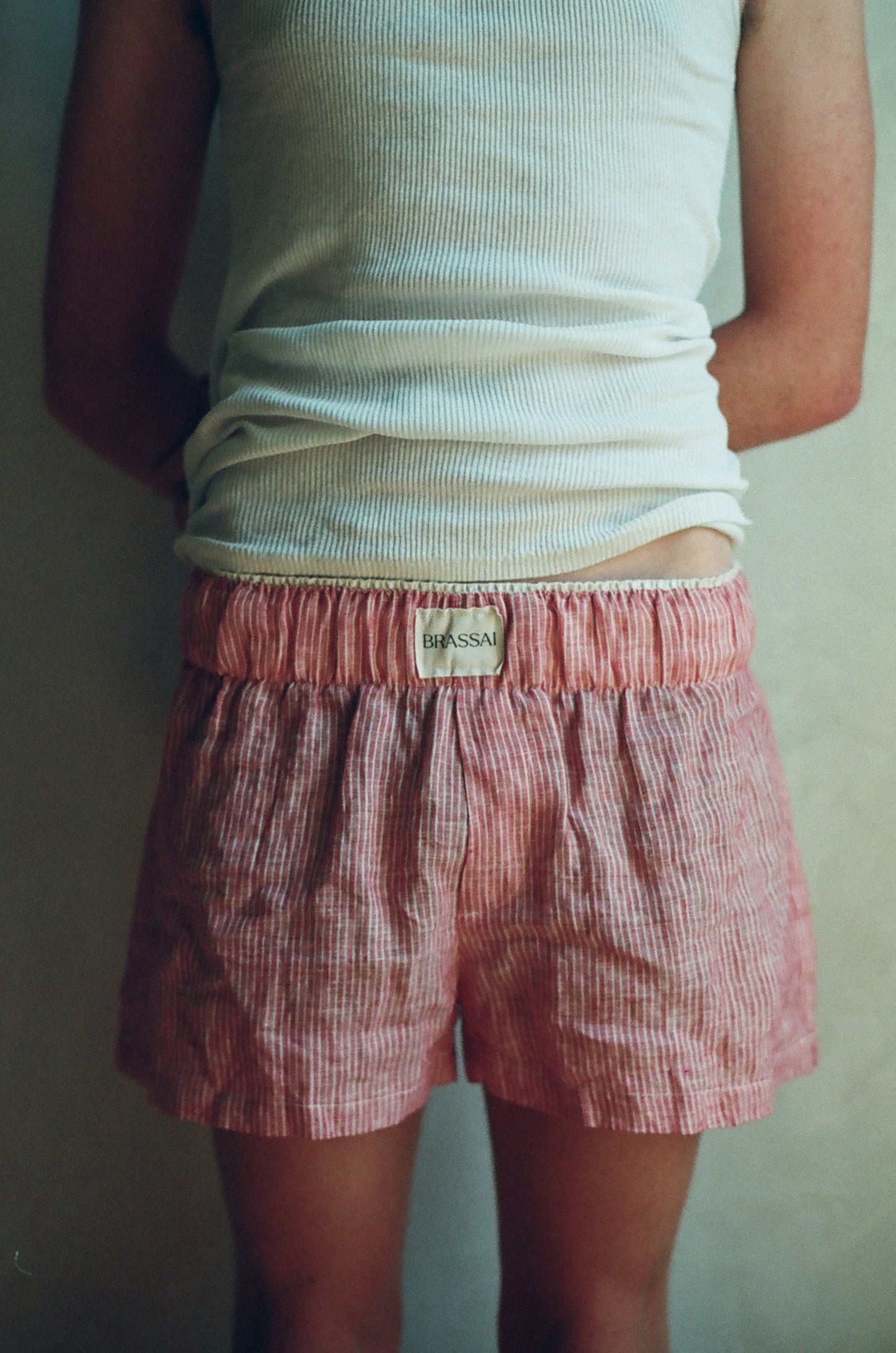 Cardinal Striped Linen Boxer